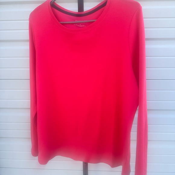 Talbots Red Long Sleeve Sweatshirt with Round Neckline - Picture 1 of 6